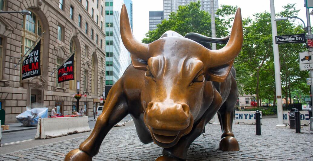 Börsenbulle an der Wall Street